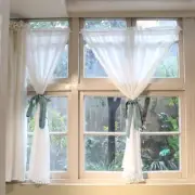 White Short Curtain Half Curtain Cabinet Window Drape Kitchen Valance One Panel