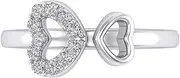 [PRETTY JEWELS] 14k Gold Finish Celtic Weave|Half Eternity|Mid Ring|Double Heart|Solitaire|Leaf|Bypass|Foot|Band|Flower|Open Heart|5 Stone Adjustable Toe Rings for Women CZ