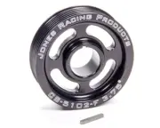 Jones CS-5102-F 6-Rib Crankshaft Pulley 1/8"Key 1-1/8" Mandrel 3.75" D Black