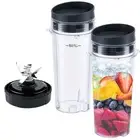 Replacement Parts for Nutri Ninja, 6Fin Blender Male Blade and cups Set for B...