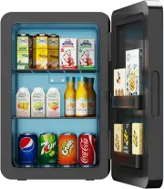 ADVWIN Mini Fridge, 22L Portable Mini Refrigerator Personal Small Fridge Cooler,