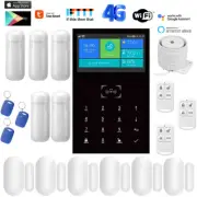 K30 Tuya APP WiFi+AU 4G GSM SMS Wireless Home Security Alarm System+Alexa+Google