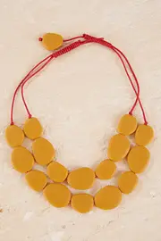Wabi Double Necklace--POLK-RN0558