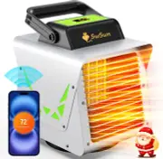 1500W Greenhouse Heater with Thermostat WIFI APP, Heater for Greenhouse Green Ho