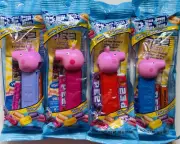 PEPPA PIG - PEZ Dispensers - PEPPA [Hearts]-PRINCESS PEPPA-RED BOW PEPPA-GEORGE
