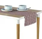 Black & Red Basket Weave Table Runners - 12"x72" or 14"x108"