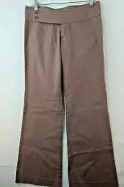 NEW Paul Frank Womens 27 Brown Wide Leg Casual Pants NWT