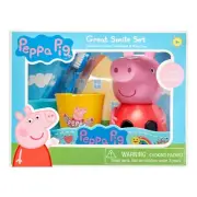 Peppa Pig Toothbrush and Toothbrush Holder Set, Great Smile!!