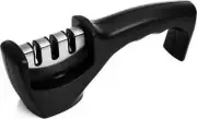 Professional 3-in-1 Knife Sharpener: Sharpening Stone, Tungsten Diamond, and -