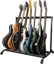 Rok-It Collapsible 7-Space Rack for Acoustic, Electric and Bass Guitars (RI-GTR-RACK7)