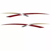 Rinker Boat Graphic Decal VS811801-05-RD | Captiva Deck D/C (Set Of 2)