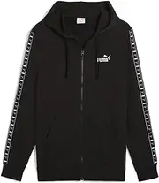 ESS Tape Casual Sports Hoodie, Men's Hooded Jacket TR 687702, Puma Black (01), 2XL