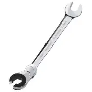 1PC 17mm Open Flex-Head Ratcheting Wrench Metric Ratcheting Spanner with 74 T...