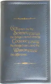 12 Step Book Cover - Small Book (24HrDay) - Blue - SM01
