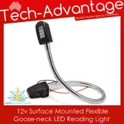 12V 6W 40CM SURFACE WALL MOUNTED FLEXIBLE 8-LED READING LIGHT & ON/OFF SWITCH