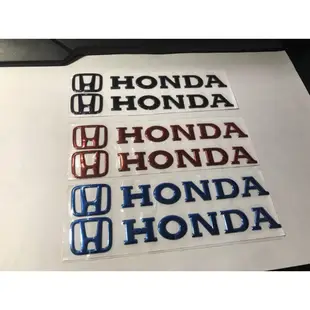 萊特 汽機車貼紙 HONDA 電鍍塑料立體貼紙 適合汽機車黏貼