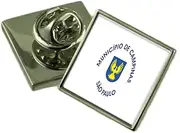 Campinas City Sao Paulo State Flag Lapel Pin Engraved Box