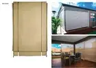 120x240cm PVC Polyester Cafe Style Outdoor Shade Blind Bistro Patio CREAM/STONE
