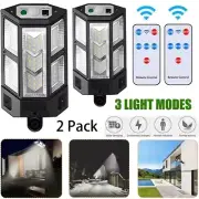 2 pcs 43 LED Solar Power Wall Light Outdoor Motion Sensor Security Garden Lamp