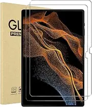 [carinacoco] 2 Pack Screen Protector Compatible with Samsung Galaxy Tab S8 Ultra 14.6 Inch 2022, Ultra CLEAR [9H Toughness] [HD Clarity] [Scratch-Resistant] [No-Bubble] Screen Protector