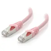 [C6A-02-Pink-SH] 2m Pink 10GbE Shielded CAT6A LSZH Network Cable