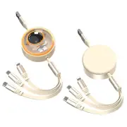 6A 100W USB-A to Type-C/Micro/iP Retractable Cable Fast Charging Data Transmission Copper Core Line 1.2M Long for iPhone