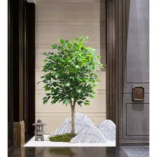 仿真植物盆栽綠植北歐風大型定制榕樹室內落地造景擺件裝飾盆景