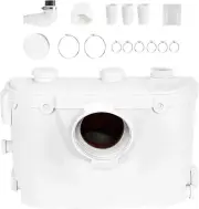 600W Macerator Pump, Toilet Pump Upflush to 26 ft/8 m 1800 GPH 4 inlets 1273
