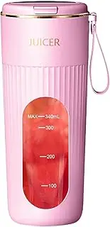 Portable Smoothie Blender,Personal Juicer Machines - 340ml Rechargeable Juicer Blender for Shakes Smoothies Leakproof for Travel