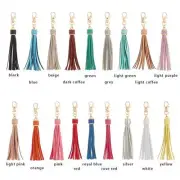 Pu Leather Tassel Keychain Tassel Hanging Pendant Ring Holder KeyRing Ornaments