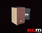 BLACK PADDED BAG INC! EBONY MANO PERCUSSION CAJON MP985E WOODEN RHYTHM BOX DRUM