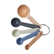 Zeal Cosy Silicone/Wood Measuring Spoons Set of 5