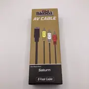 Old Skool Sega Saturn AV Cable NEW IN BOX