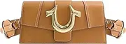 [True Religion] Women's Shoulder Bag Purse, Mini Flap Crossbody Handbag with Horseshoe Logo