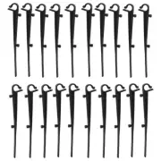 Keep Your Gutters Spotless with Gutter Brush Clips Black (20pcs)