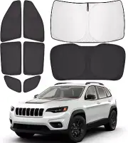 Car Window Shades for 2014-2023 Grand Cherokee Side Window Sun Shade with Blocki