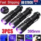 3X UV Torch Ultra Violet LED Flashlight Blacklight Light 395 nM Inspection Lamp