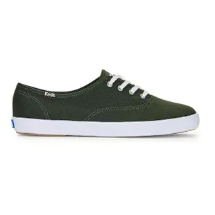 【Keds】CHAMPION 品牌經典帆布休閒鞋-橄欖綠(9233W110384)