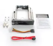 5.25" Tray-Less Hot-Swap Mobile Rack for SATA 3.5" Hard Drive Bay HDD Caddy Dock