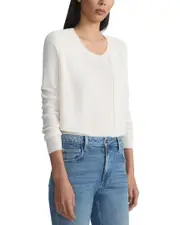 Lafayette 148 New York Plus Cropped Open Front Silk-Blend Cardigan