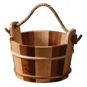 Heavenly Saunas Two Tone Cedar Sauna Bucket Including Sauna Ladle