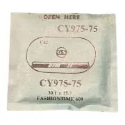 Germanow-Simon Mach (GS) CY975-75 Watch Crystal 30.1x15.7 NOS Part Fashiontime