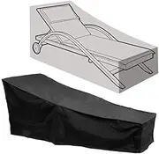 Garden Sun Lounger Cover MAYHOUR Waterproof Anti-UV Dust-Proof 210D Oxford Fabric Outdoor Patio Sunbed Beach Chair Cover Balcony Furniture Protector with A Storage Bag (208 × 76×79cm/82×30×31in)