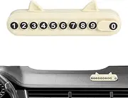 Temporary Parking Sign - Temporary Parking Plate with Cat Ear,Auto Vehicle Park Phone Numbers Plate for Car