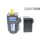 220V 25W AC Gear Motor Electric Motor Variable Speed Controller 1:10 125 RPM/MIN