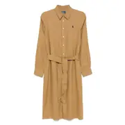 [Ralph Lauren] Ralph Lauren Linen Midi Dress 6 US NEUTRALS