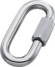 Maillon Rapide Quick Link Std Plated 12mm - Bulk Packaging - Steel Carabiners