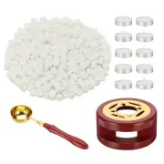 Wax Seal Kit, 360 Pcs Wax Beads Stamp Seal Kit, Beige