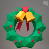 在飛比找蝦皮商城優惠-DIY手作3D紙模型擺飾 聖誕節/節慶系列 -槲寄生壁飾