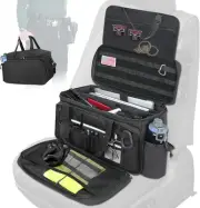 Patrol Bag Law Enforcement Car Front Seat Organizer, 17" Laptop Sleeve, Black